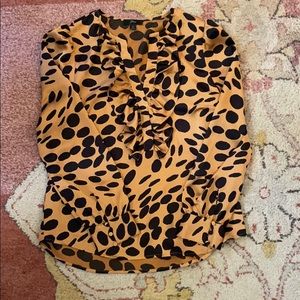 J. Crew Spotted Blouse